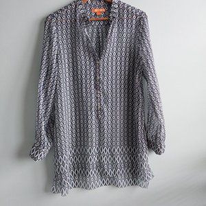 Joe Fresh lightweight  sheer Beach cover up For Women